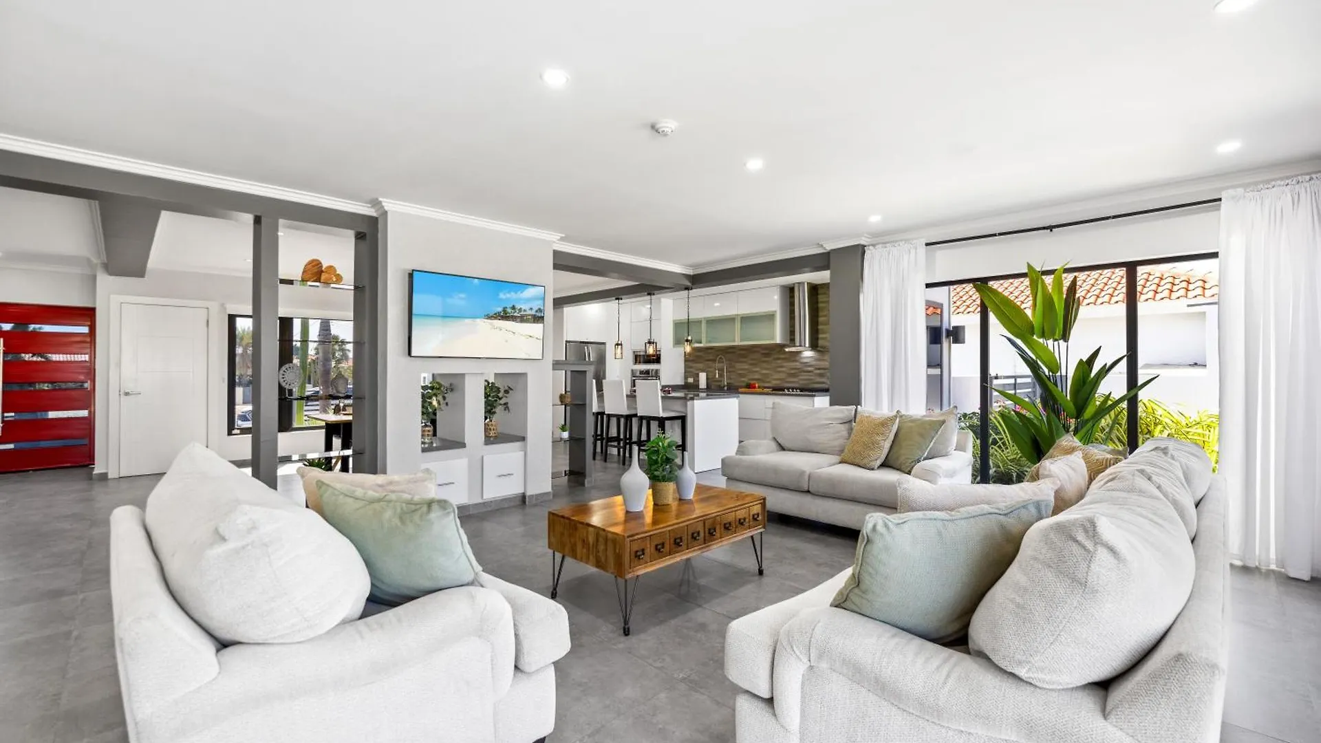 ヴィラ 3Br - 1 Min To Beach, Pool, Bbq, Prime Location パームビーチ アルバ